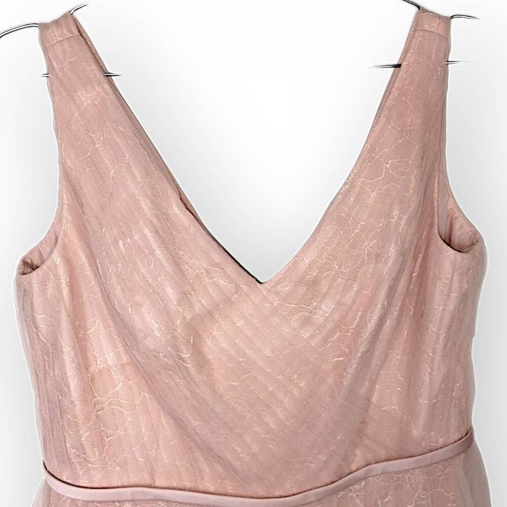 White by Vera Wang Womens Dress Sz 14 Pink Tulle Bubble Bridesmaid Prom Ballet - Picture 3 of 11